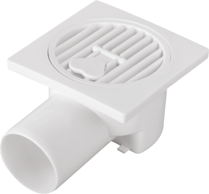 Floor Drain 15x15 (Ø32 - Ø50 - Ø70) White