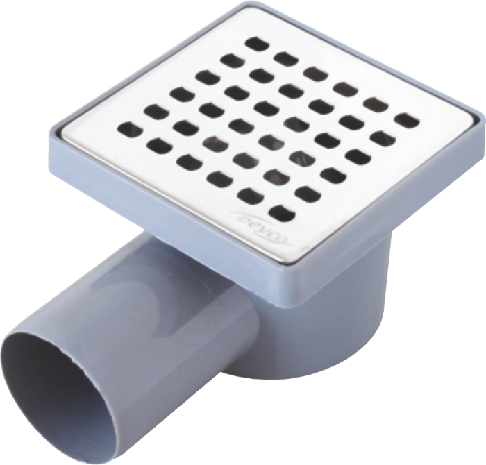 KROM YER SÜZGECİ KLAPELİ 15X15 Ø50 PLASTİK ÇERÇEVELİ