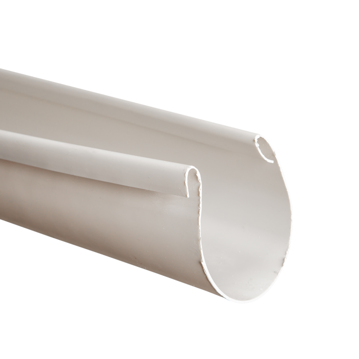 110mm PVC Round Rain Gutter Profile (4m)