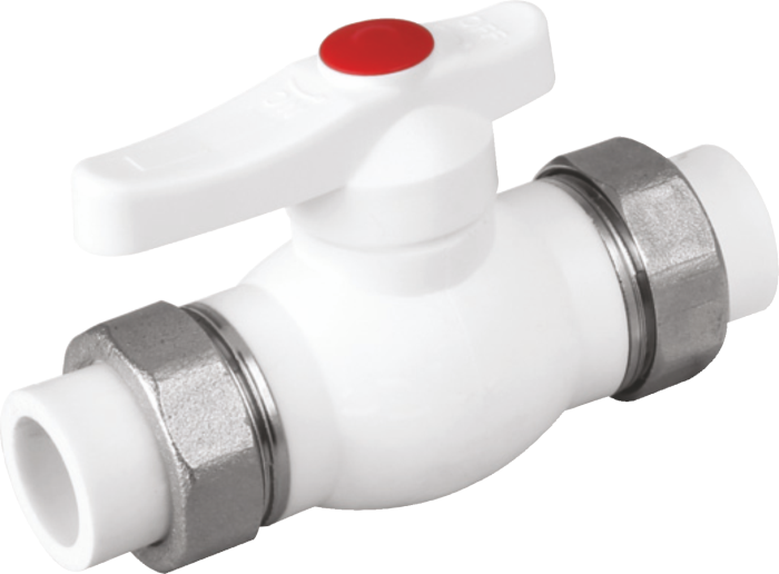 PP Swivel Ball Valve Double Sided